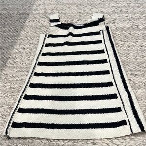 Striped Black and White Women's mini dress ZARA